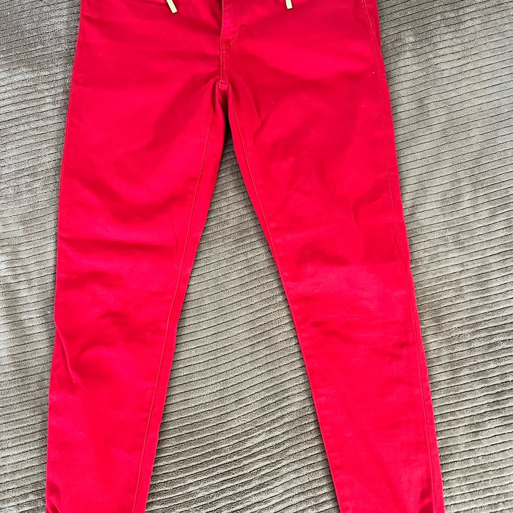 Michael Kors Bold Red Skinny Jeans